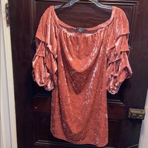Forever 21 Pink Velvet Dress